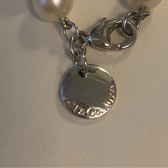 Tiffany & Co. white pearl necklace.